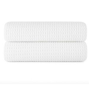 Home Expressions Quick Dry Solid White 2 Bath Towels 30in x 54in